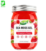 Private Label Wildcrafted Strawberry Dried Irish Sea Moss Gel OEM