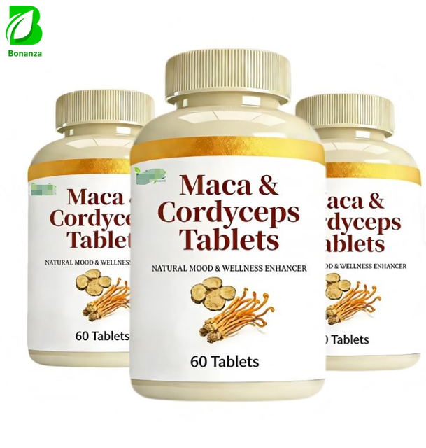 OEM Maca & Cordyceps Tablets 60 Count Male Vitality Herbal Supplement
